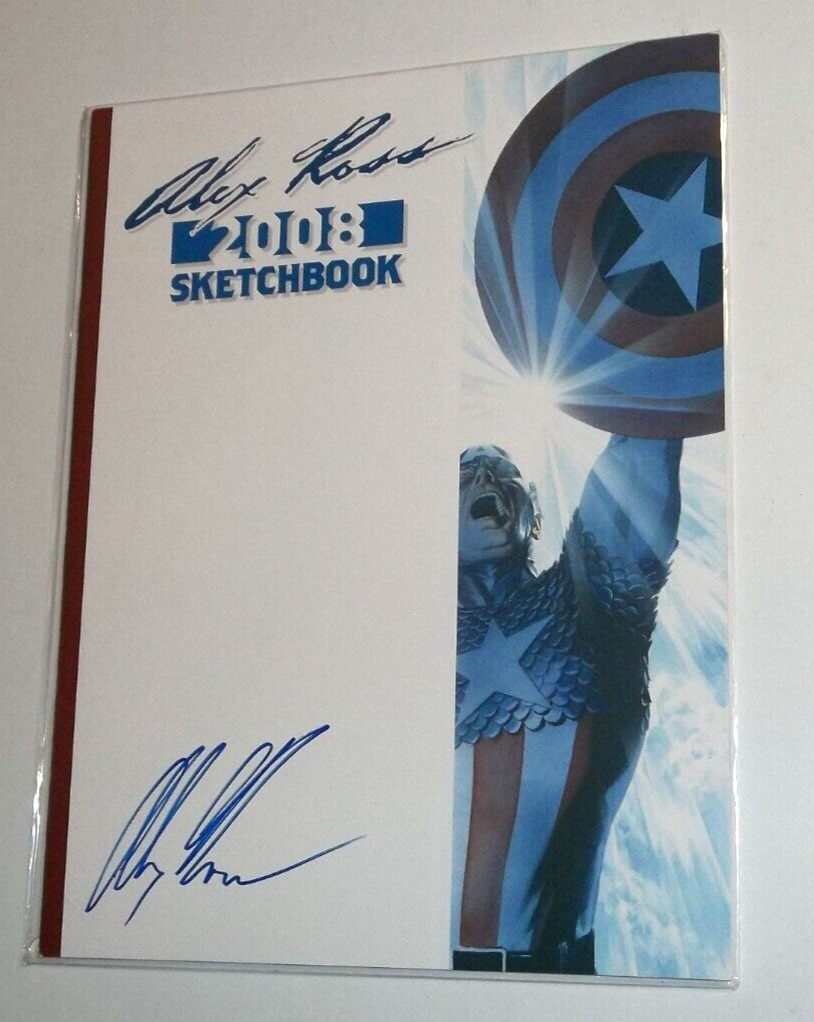 Alex Ross 2008 Sketchbook Signed