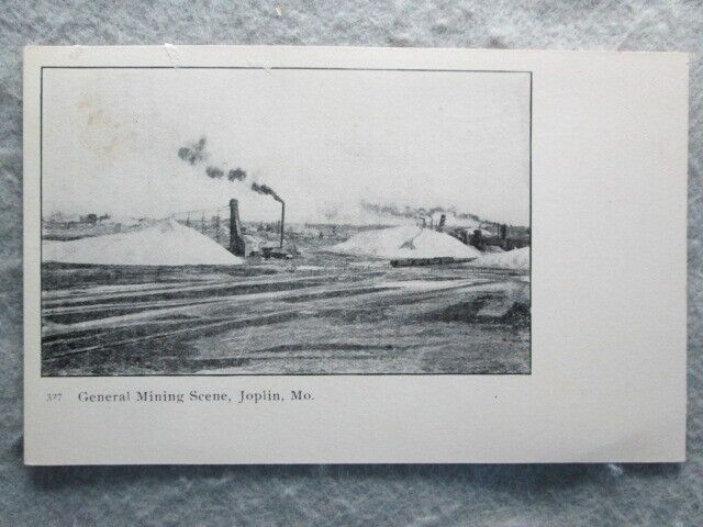 Antique General Mining Scene, Joplin, Missouri Undivided Back Postcard