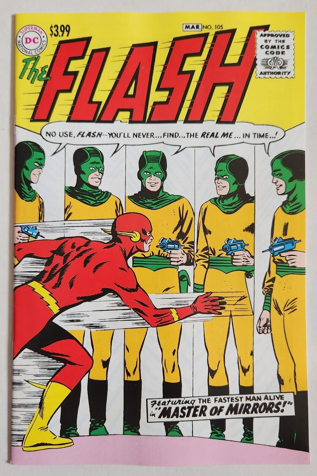 The Flash #105 NM 1st App Mirror Master 1st BA Solo Series DC Key Facsimile 2023