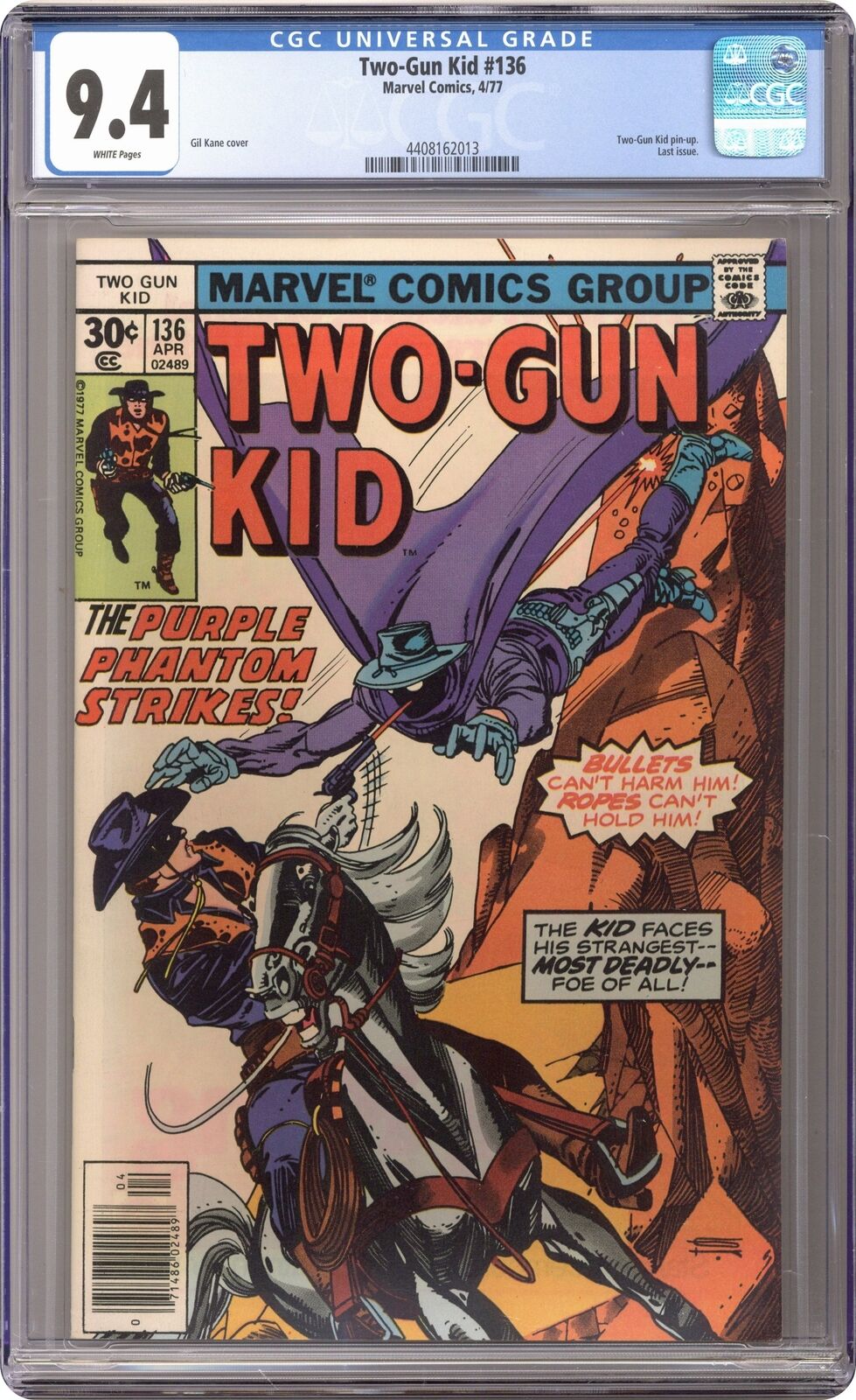 Two-Gun Kid #136 CGC 9.4 1977 4408162013