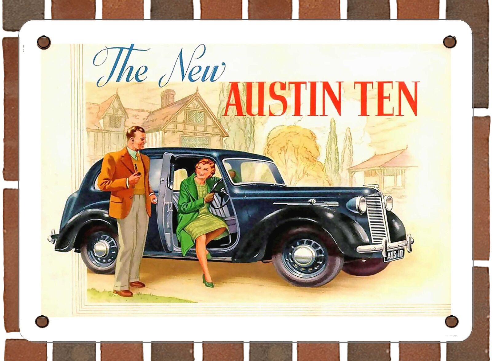 METAL SIGN - 1939 Austin Ten - 10x14 Inches