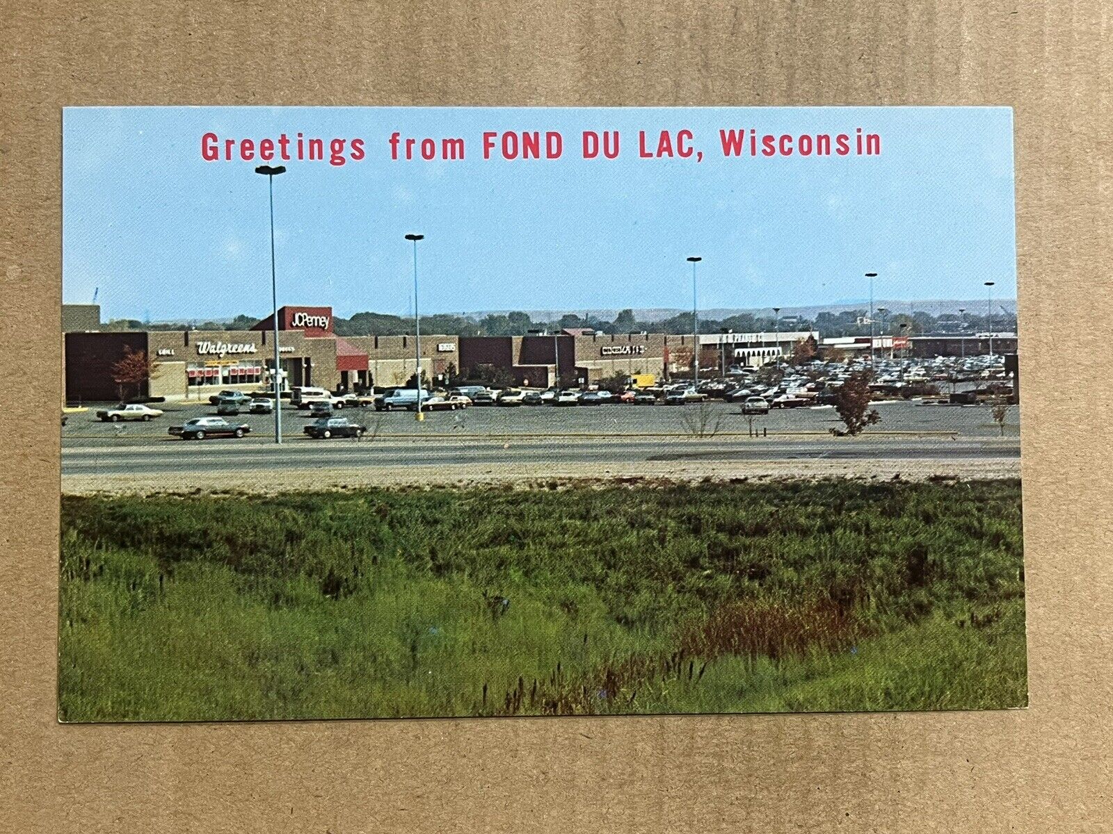 Postcard Fond Du Lac WI Wisconsin Forest Mall Shopping Center Vintage PC