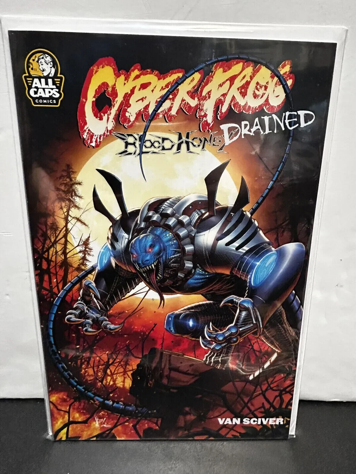 Cyberfrog: Bloodhoney Drained - SALAMANDROID EDITION Acetate KEOWN cover