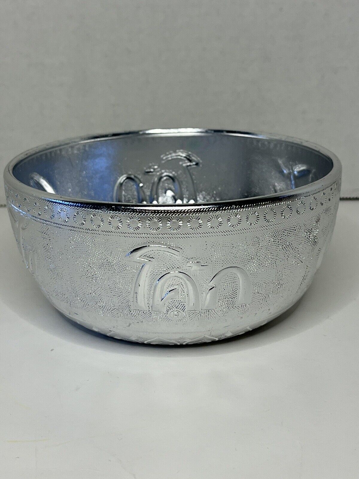 Vintage 70s Coca-Cola Aluminum Silver Bowl From Thailand