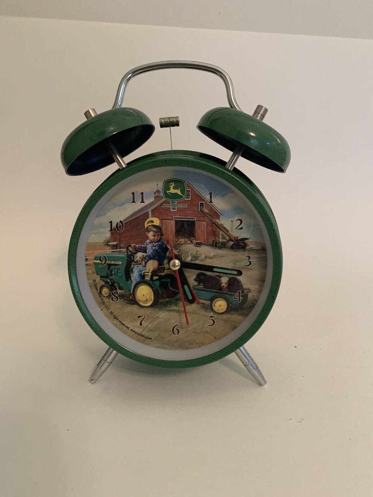 John Deere Alarm Clock, Operates With a C Battery. Keeps Good Time
