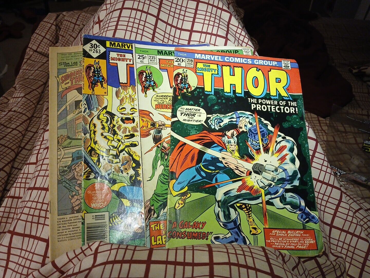 Thor 219 235 263 283 Bronze Age Marvel Comics Lot Run Set Collection