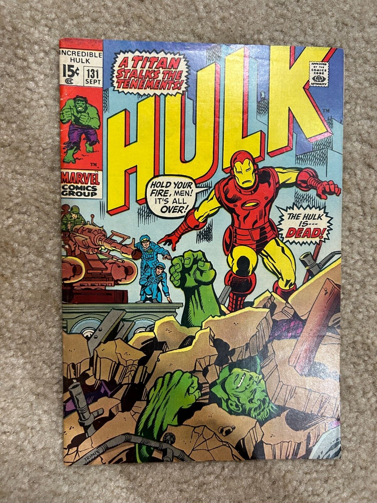 Incredible Hulk #131 VG 4.0 1970 Marvel Bronze Age Comic Book