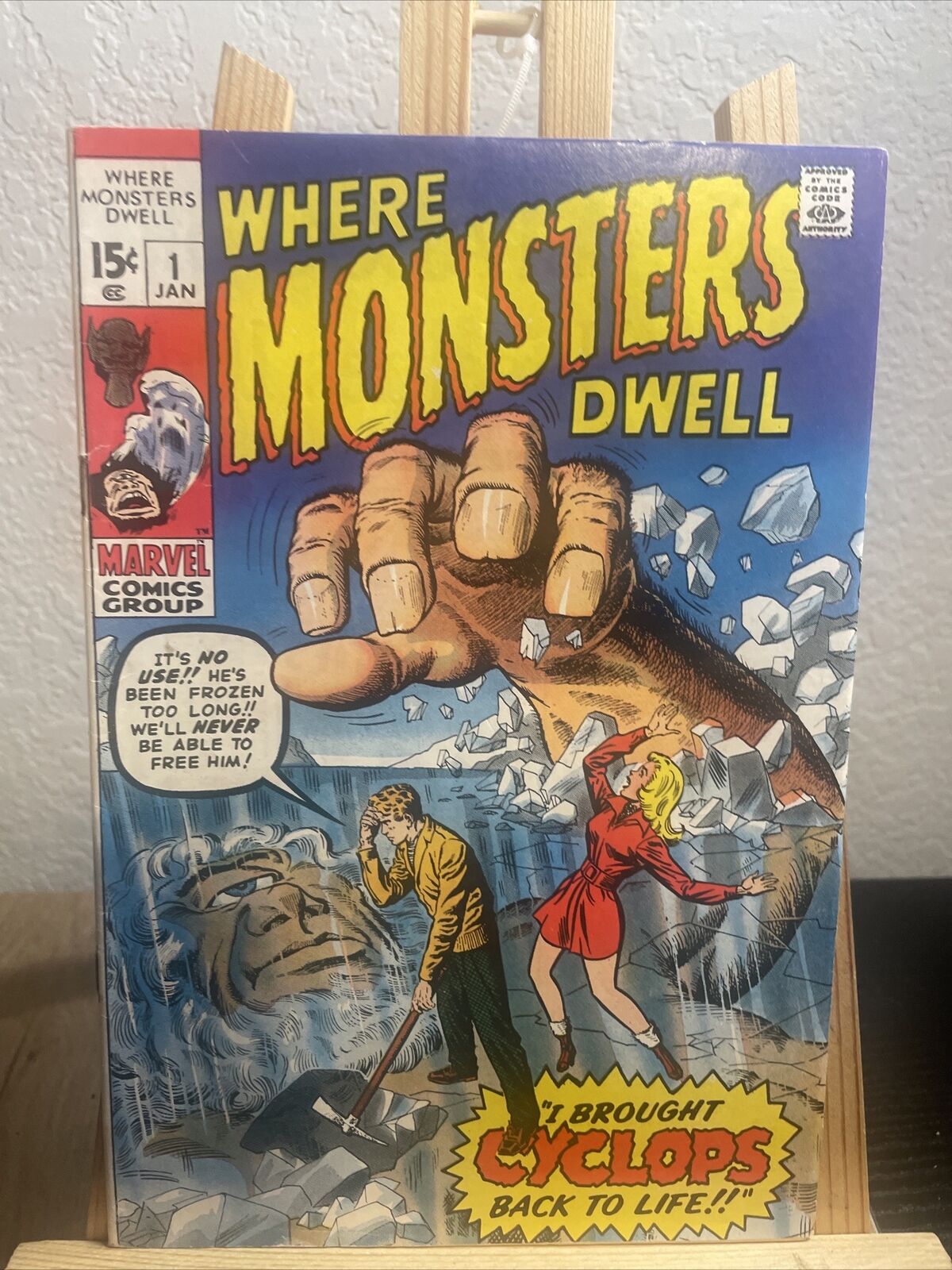 Where Monsters Dwell #1 (Marvel 1970) 1st Issue Cyclops Back To Life VF