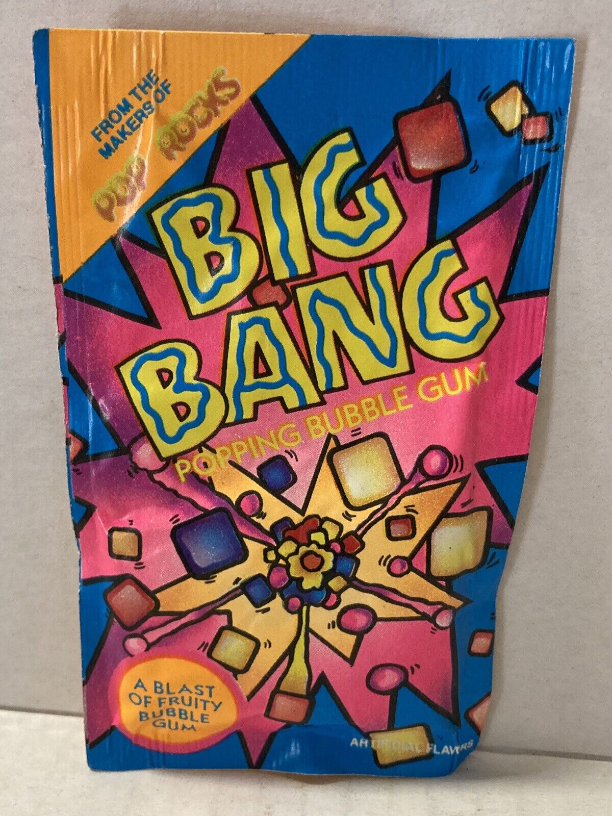 Vintage 1992  BIG BANG Popping A Blast Of Fruity Bubble Gum POP ROCKS-NOS-Sealed