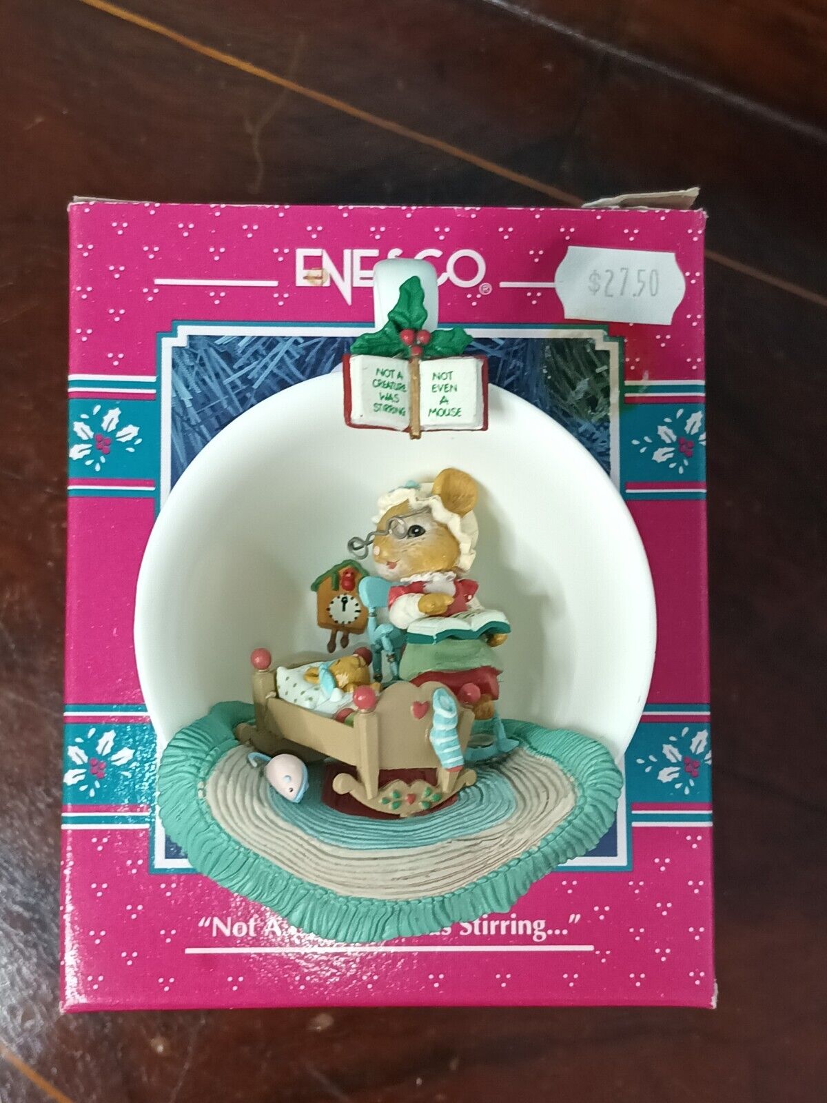 RARE 1993 Enesco Cozy Cup Series Ornament \