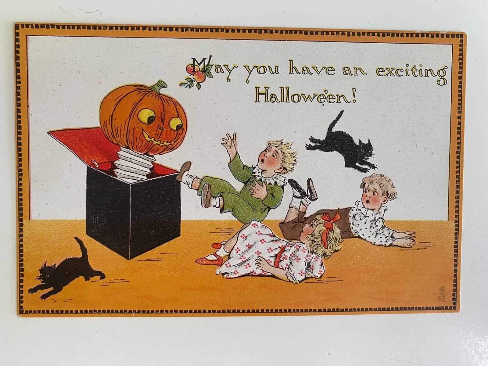 Halloween Series No 190 Children and JOL Raphael Tuck & Sons Vintage Postcard