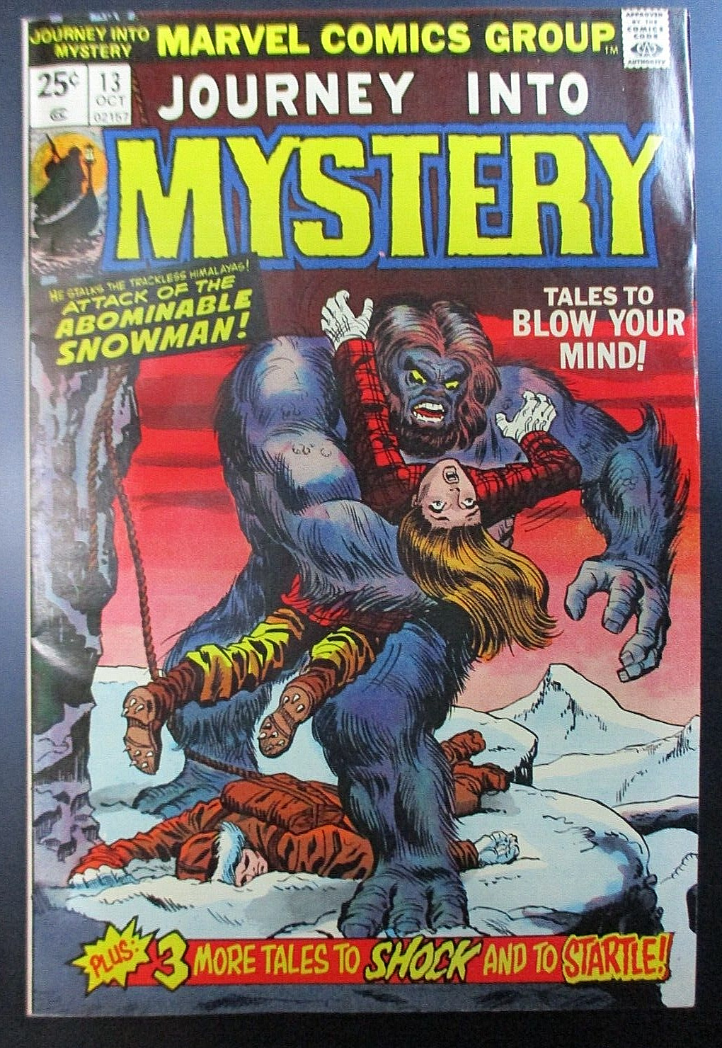 JOURNEY INTO MYSTERY 1974- #13 Attack of the Abominable Snowman VF|NM +