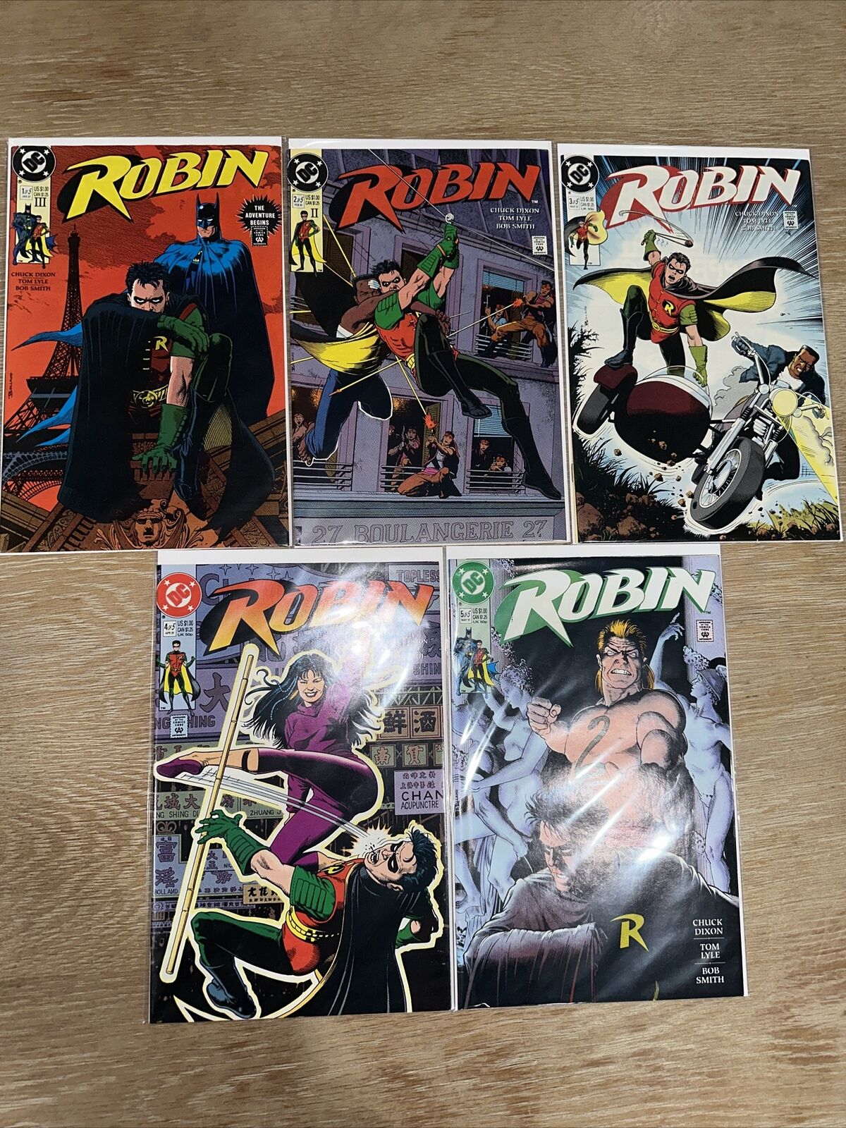 Robin #1 (of 5)  Rare 3rd Print   VF 1991  DC Comic Printing Limited & 2,3,4,5