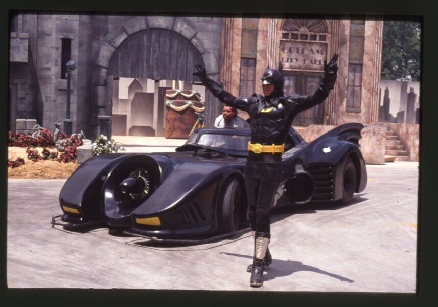 Batman Batmobile Six Flags Great Adventure Park 2 Original Transparency Slides