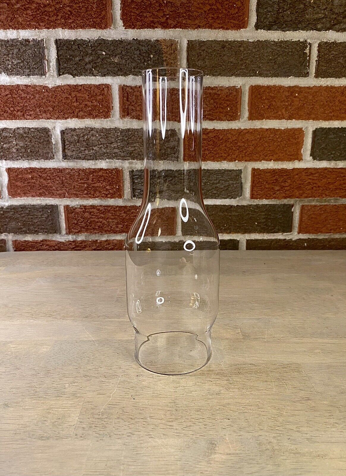 Antique MACBETH No. 63 Glass 10.25″ Kerosene Oil Lamp Chimney 3″ Fitter