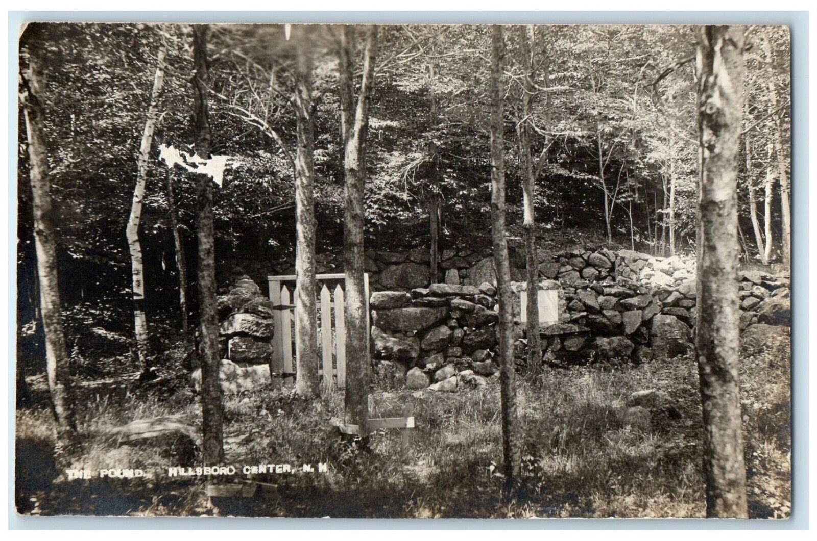 c1910\'s The Pound Hillsboro Center New Hampshire NH RPPC Photo Antique Postcard