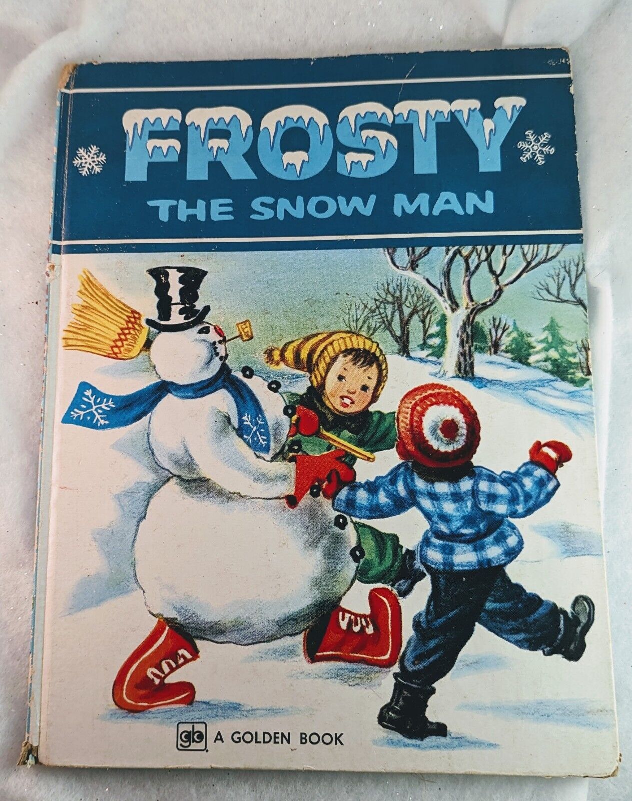 Vintage 1970s Frosty The Snowman Golden Book