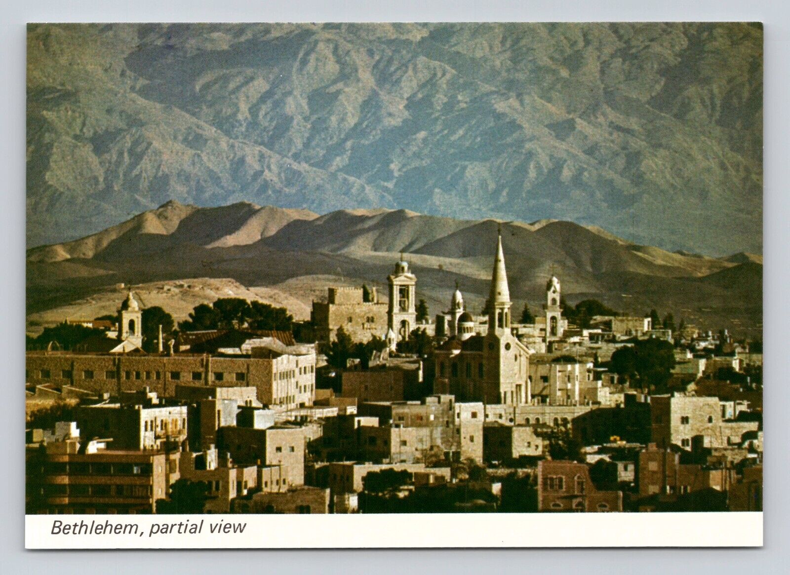 Postcard Bethlehem Partial View Israel