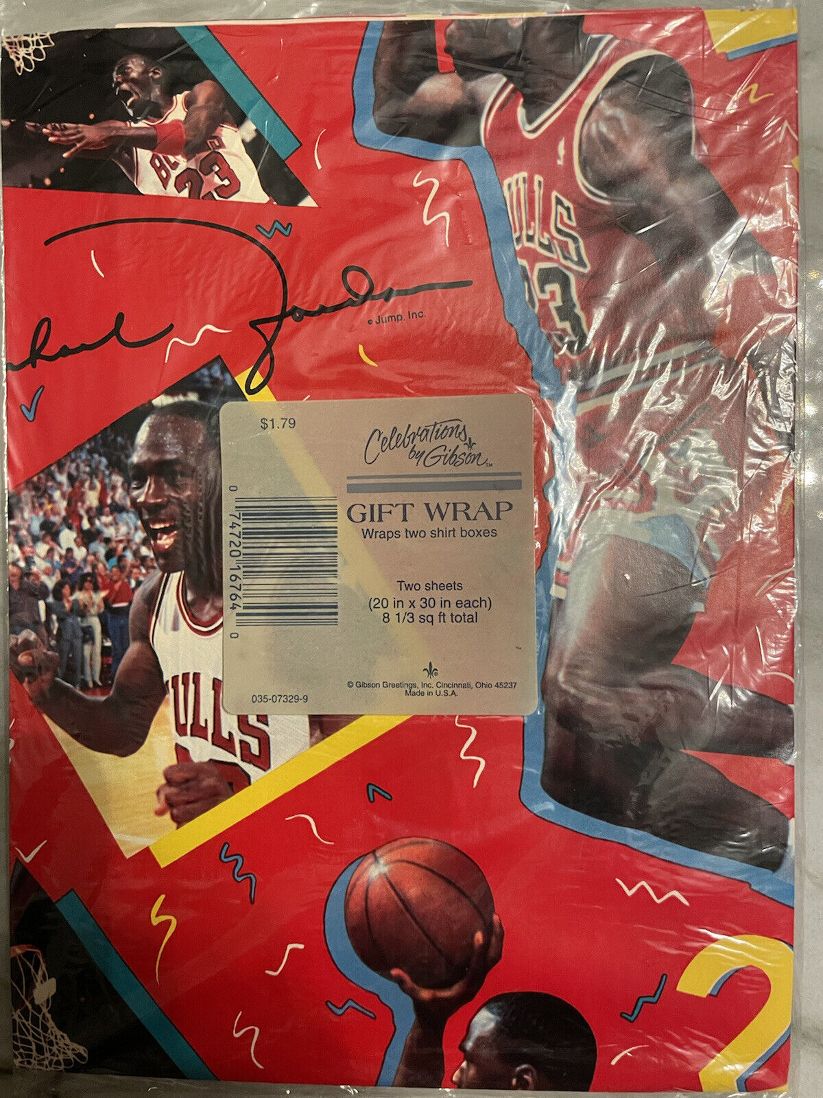 Vintage Michael Jordan Gift Wrap Paper￼