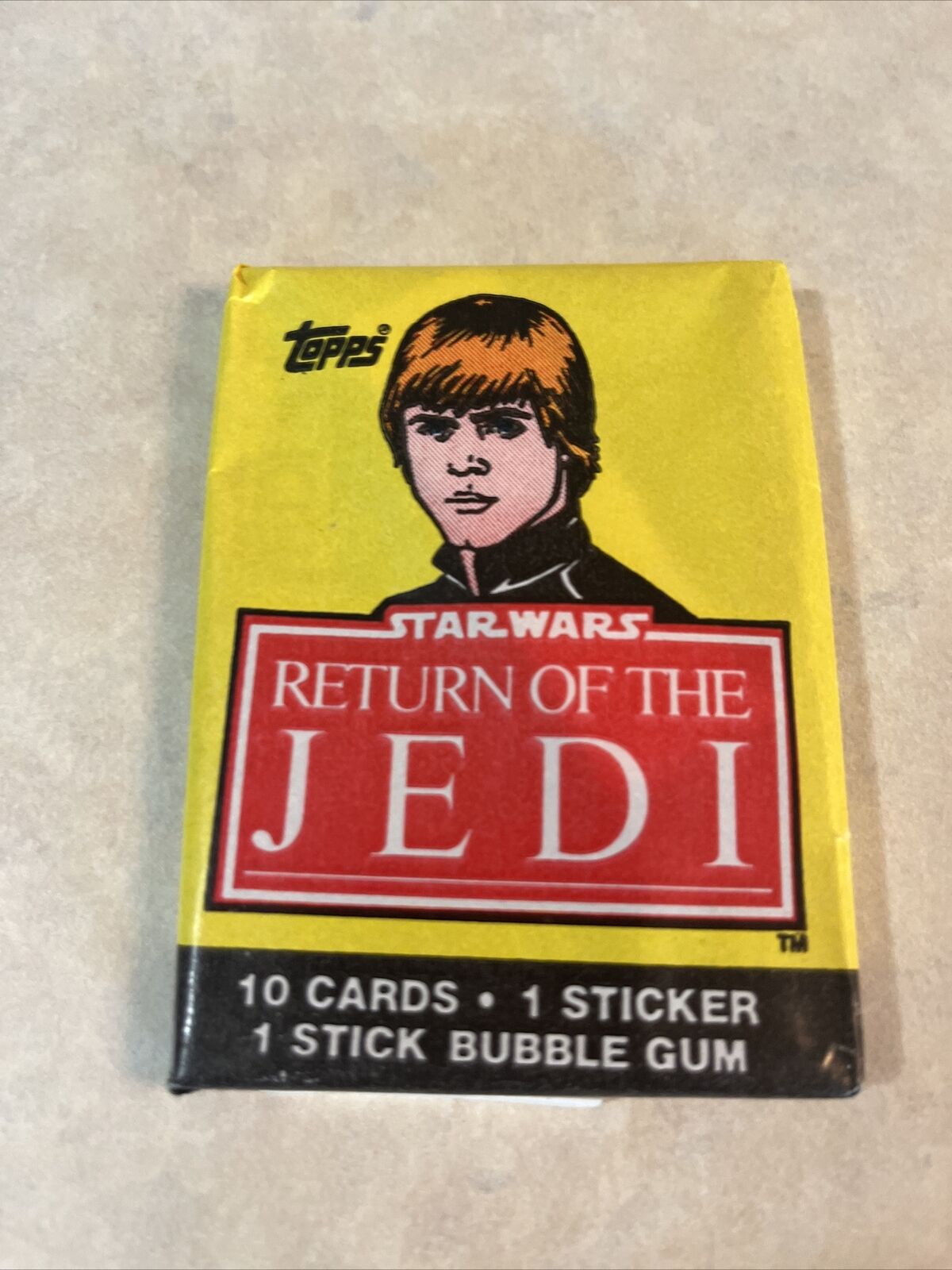 VINTAGE Sealed Wax PACK OF 1983 TOPPS STAR WARS RETURN OF THE JEDI Trading Cards