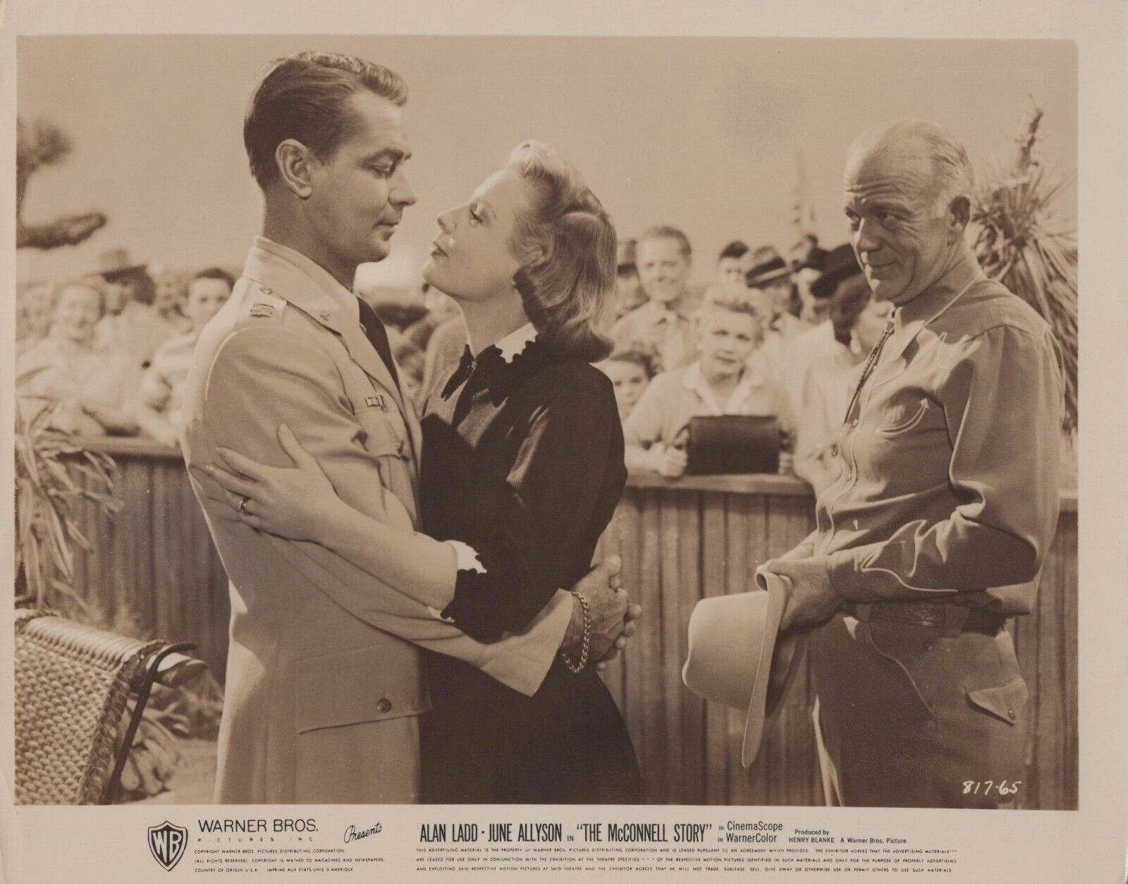 Alan Ladd + June Allyson in The McConnell Story (1955) ❤ Vintage WB Photo K 498