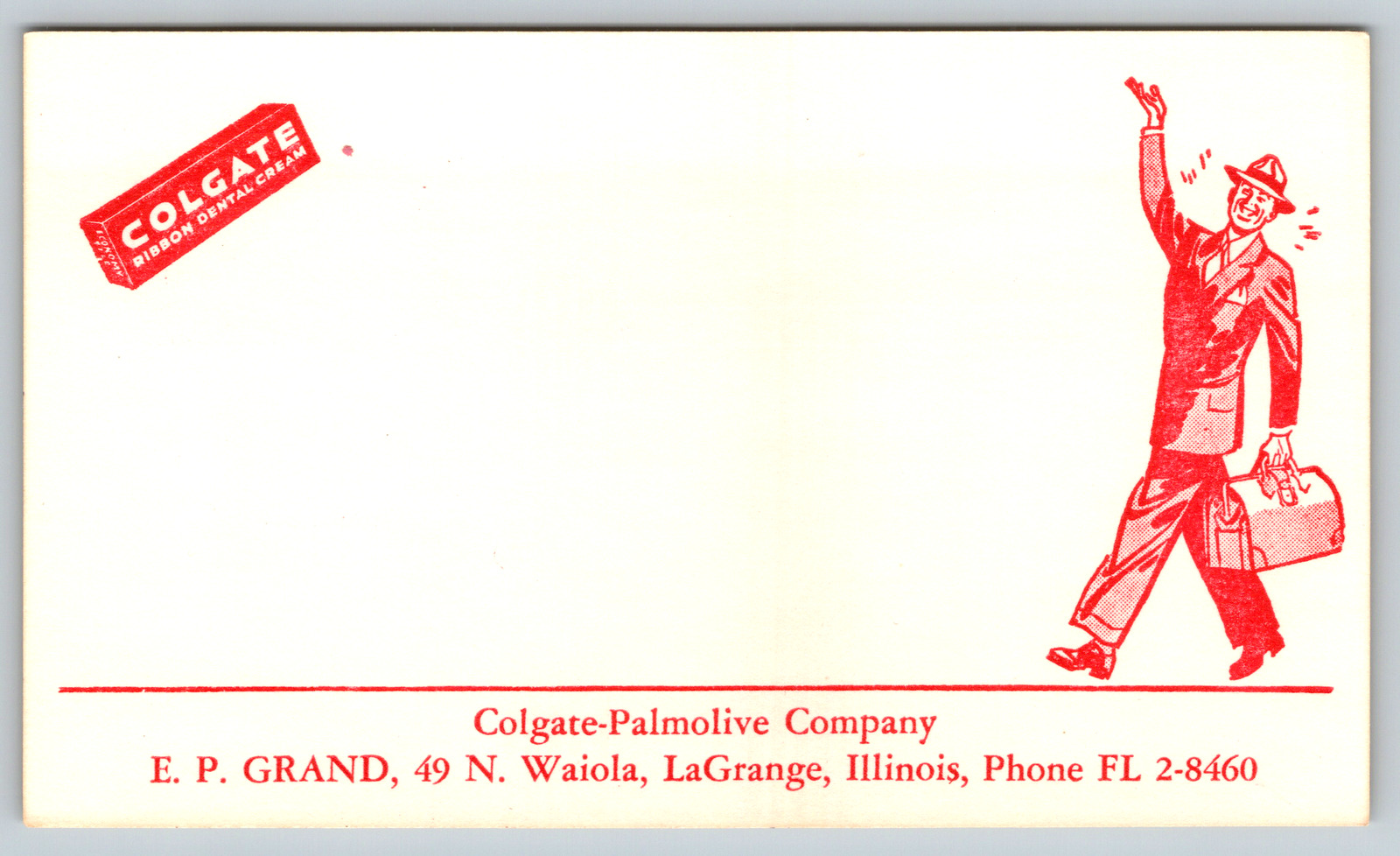 c1910s Colgate Advertising Palmolive Illinois Lincoln Vintage Pioneer Postcard