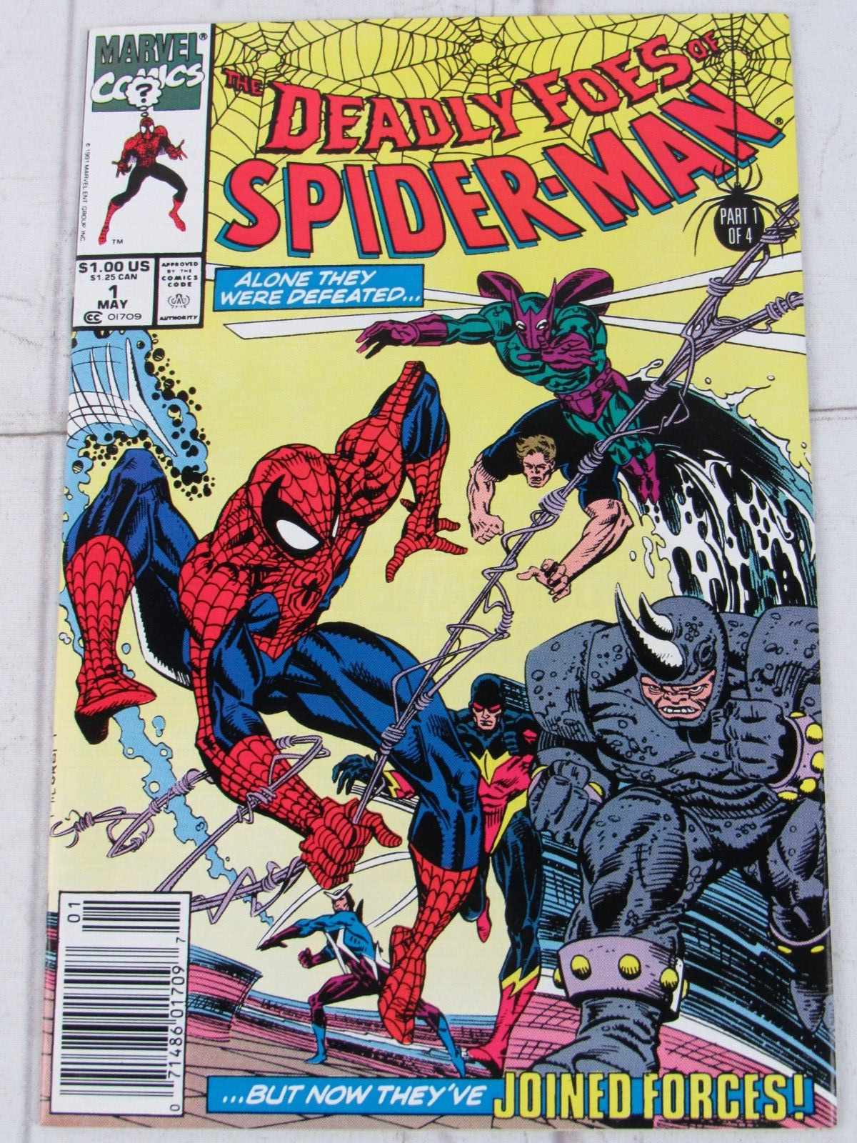 The Deadly Foes of Spider-Man #1 May 1991 Marvel Comics Newsstand Edition