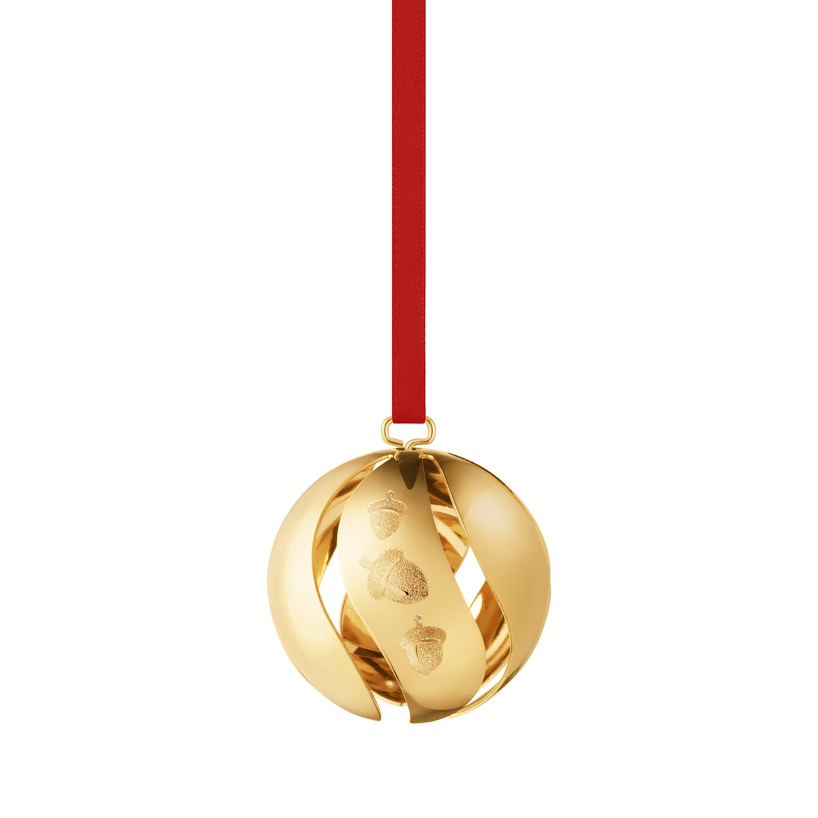 2023 Georg Jensen Christmas Holiday Ornament Gold 18 Kt Ball - New