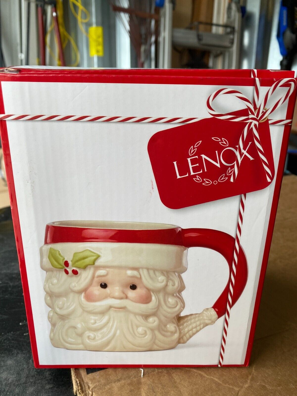 Lenox Hosting For The Holidays 16oz FIGURAL SANTA Porcelain Mug: Dishwasher Safe
