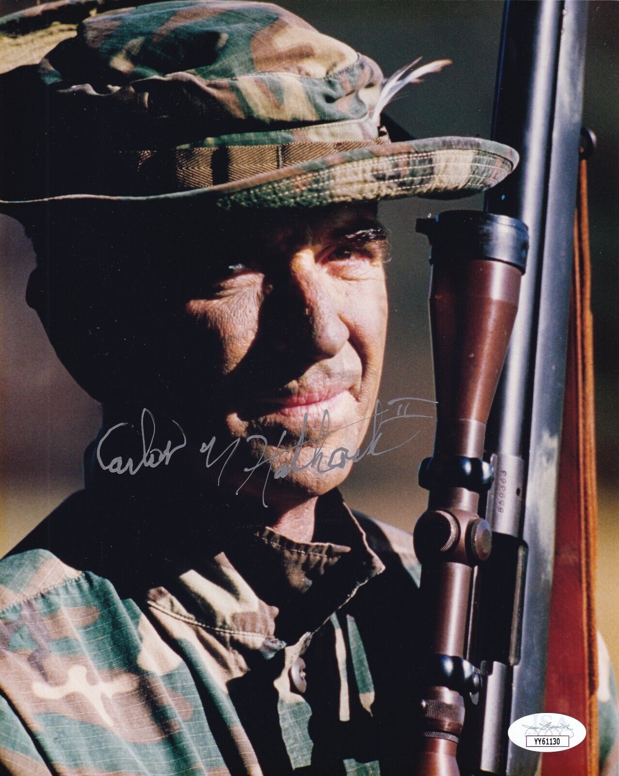 Carlos Hathcock Vietnam Sniper JSA COA \