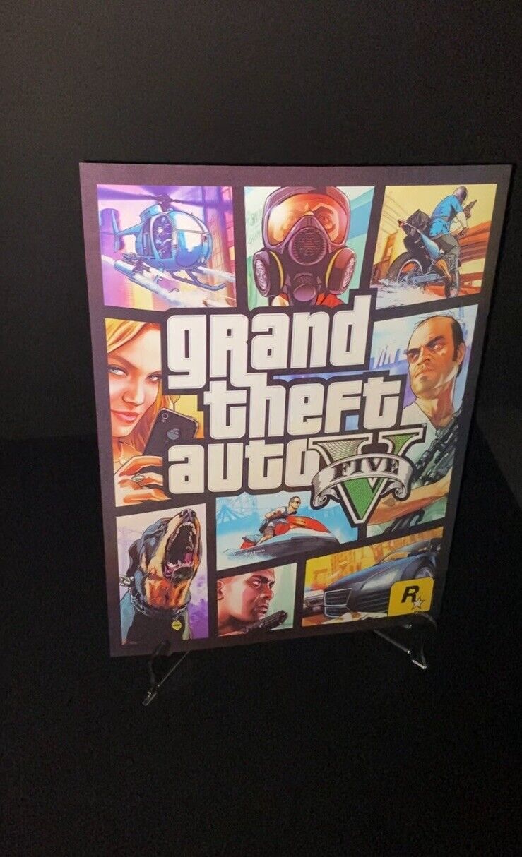 Grand Theft Auto Image Changing 3D Holographic Lenticular Poster