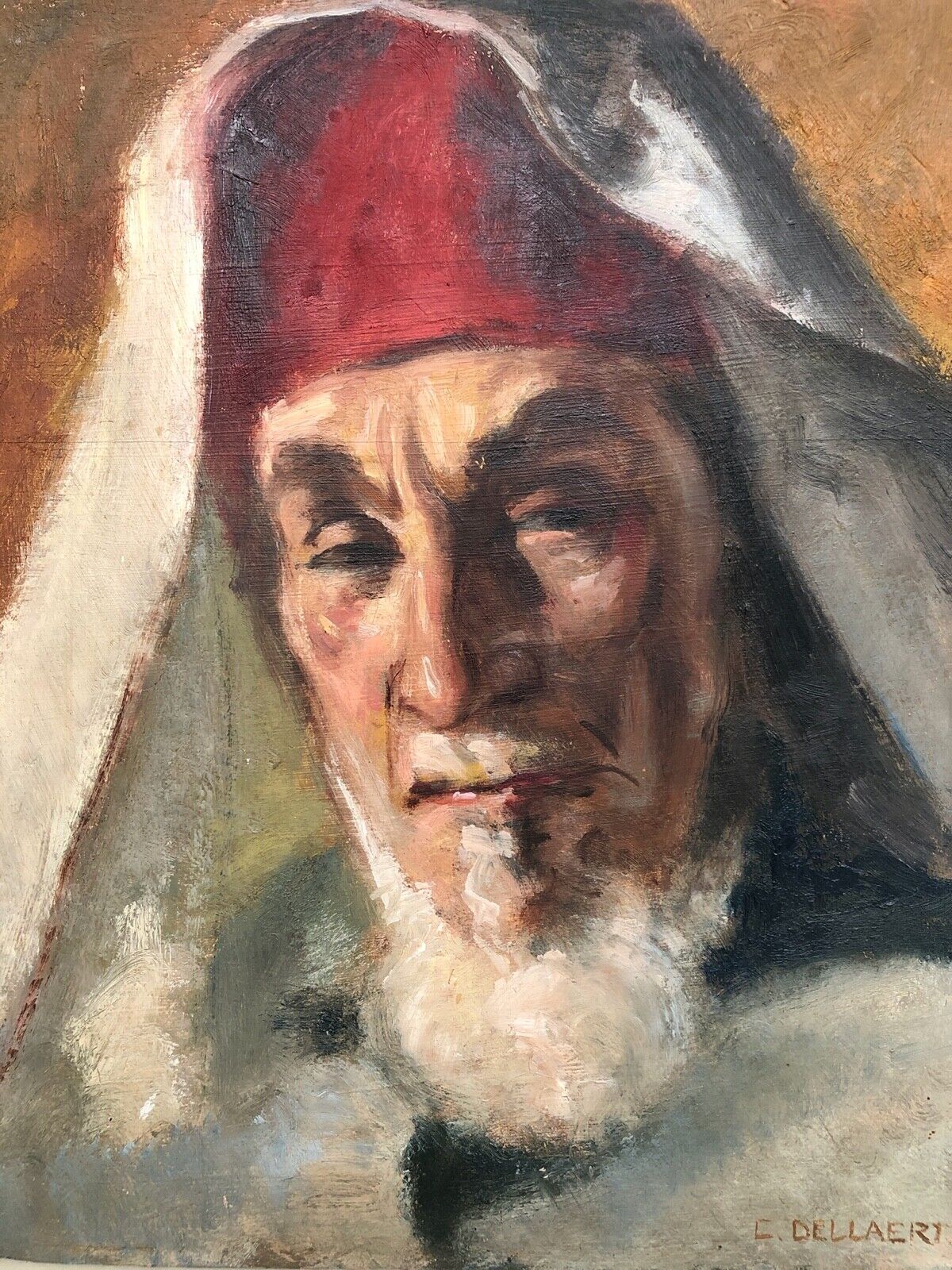 Stunning Oil painting of an Orthodox Priest - Signed