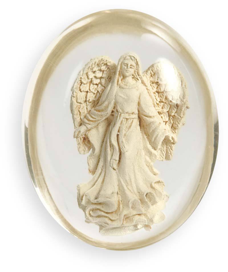 BLESSING Angel Pocket Stone Token By Angel Star Worry Stone Protection Gift Bag