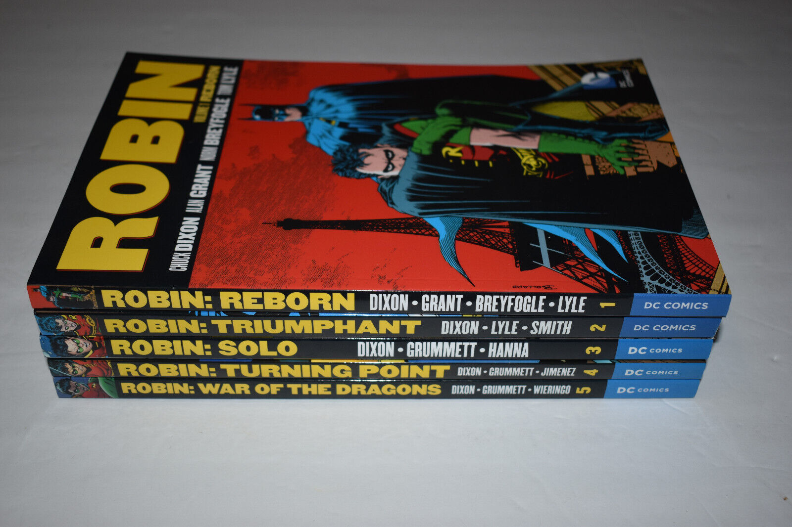DC Comics Robin TPB Lot Set Complete Volume 1 2 3 4 5 by Chuck Dixon Tim Drake