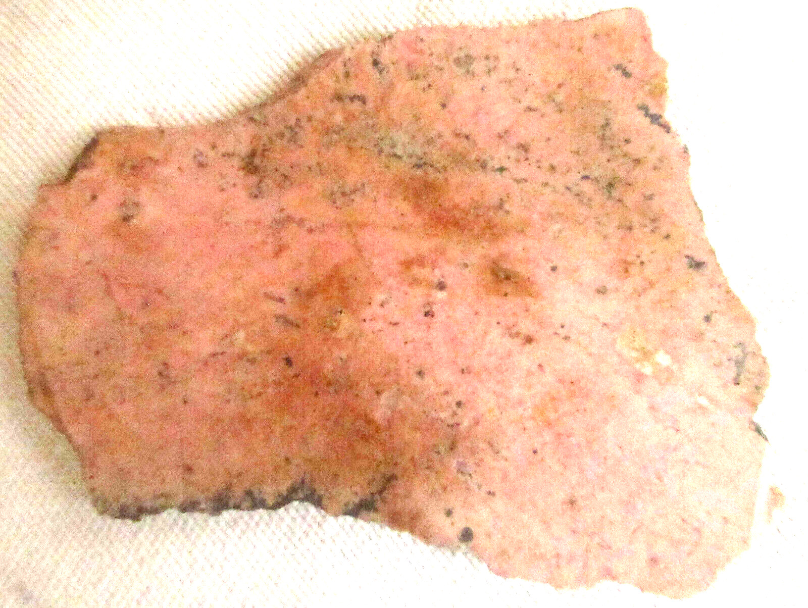 Rhodonite Slab  - 88 Grams - Pink - White - Australia