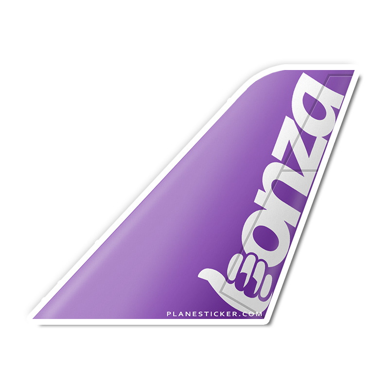 Bonza Airline Livery Tail Sticker