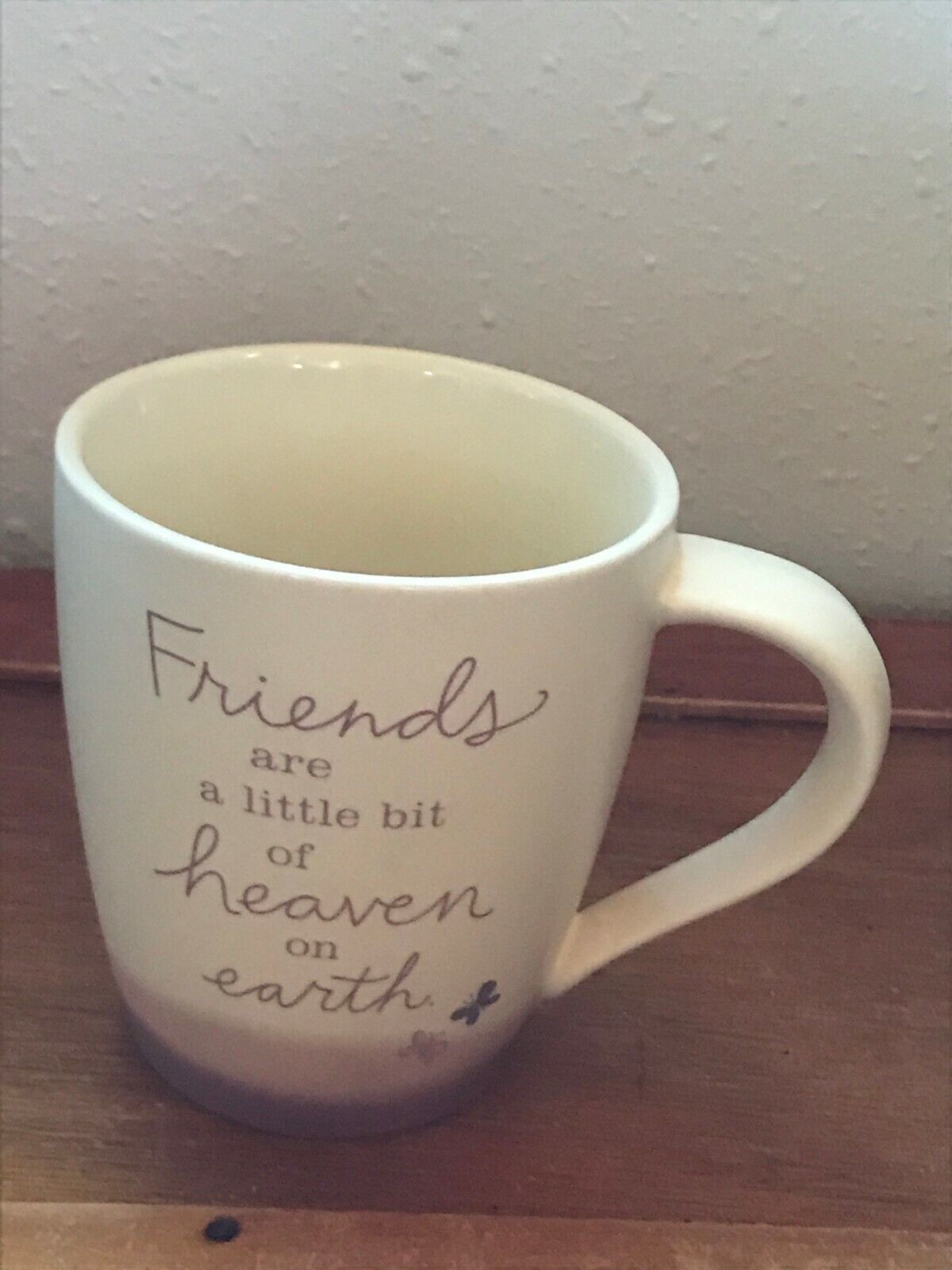 Faith Reflections Marked FRIENDS ARE A LITTLE BIT OF HEAVEN ON EARTH Ceramic Cof