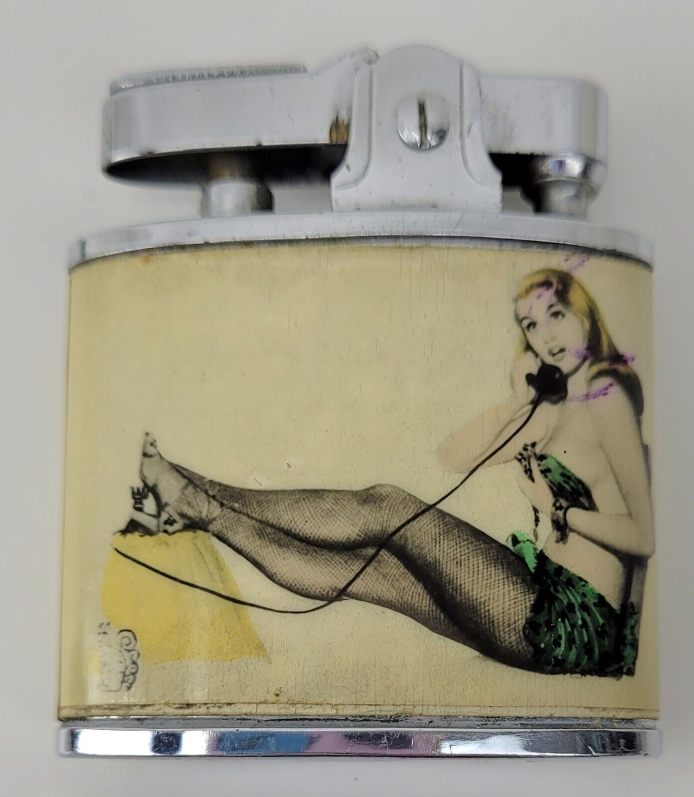 Vintage Risque Fire Lite Cigarette Ligher Japan Oops