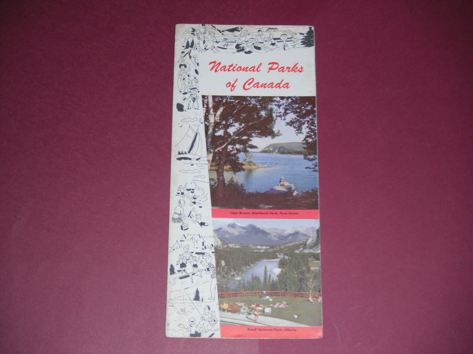 1954 National Parks of Canada Brochure Pamphlet