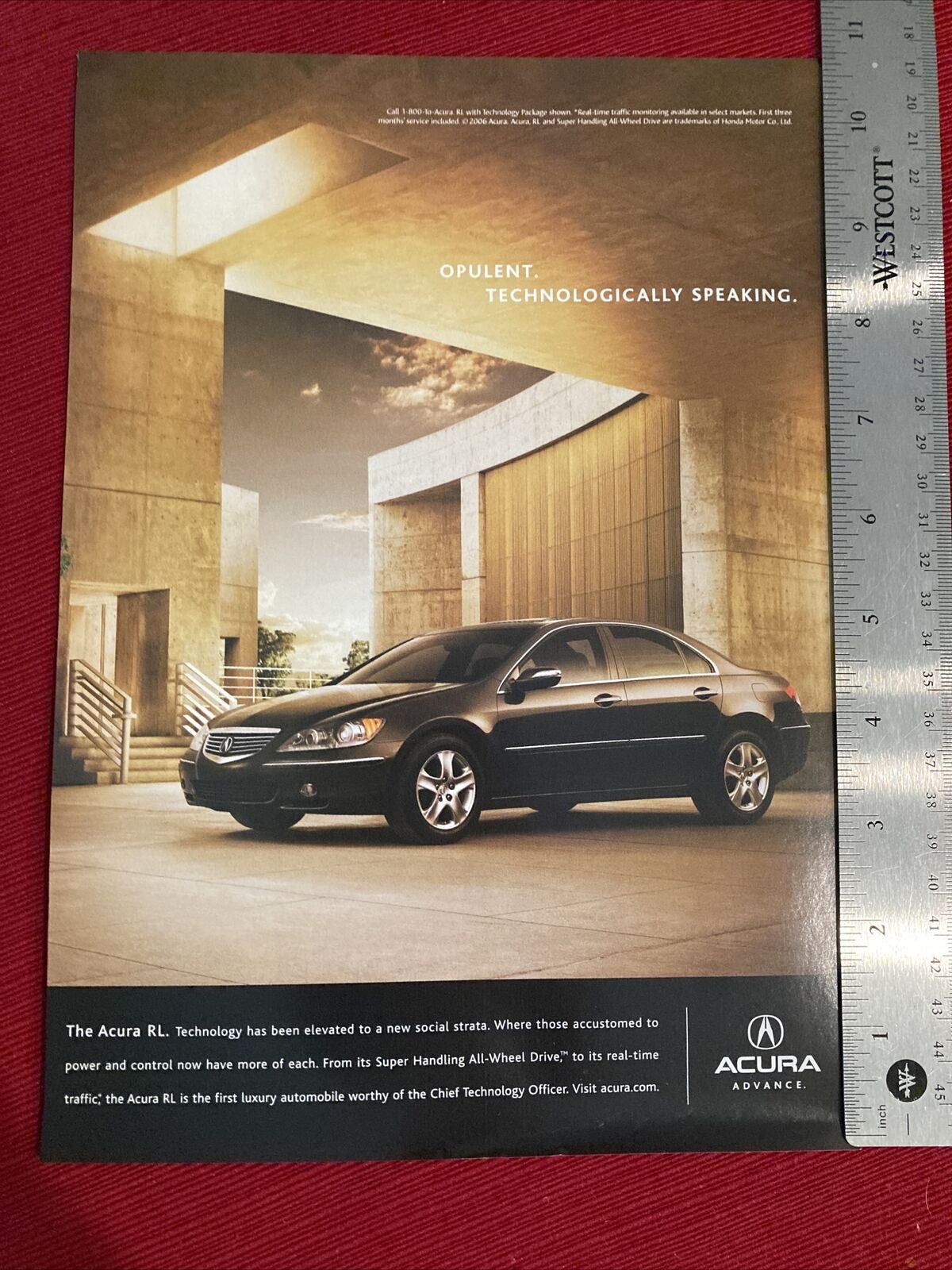 2006 Acura RL Car Print Ad - Great To Frame