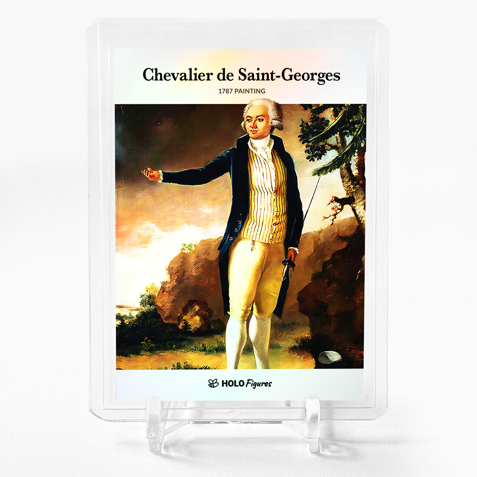 CHEVALIER DE SAINT-GEORGES Art Card Holo Figures GleeBeeCo 1787 Painting #CH17