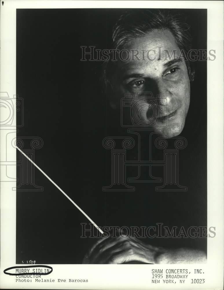 1985 Press Photo Conductor Murry Sidlin - hcp91633