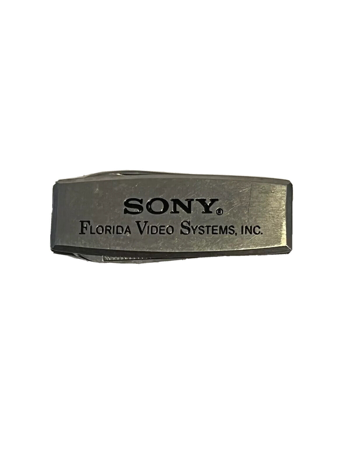 SONY collectible Money Clip with Knife Blade & Nail File Rare