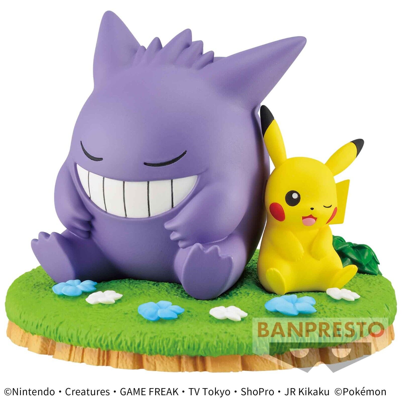 Gengar and Pikachu Bandai Pokemon Collectible Statue Model Figure from Japan