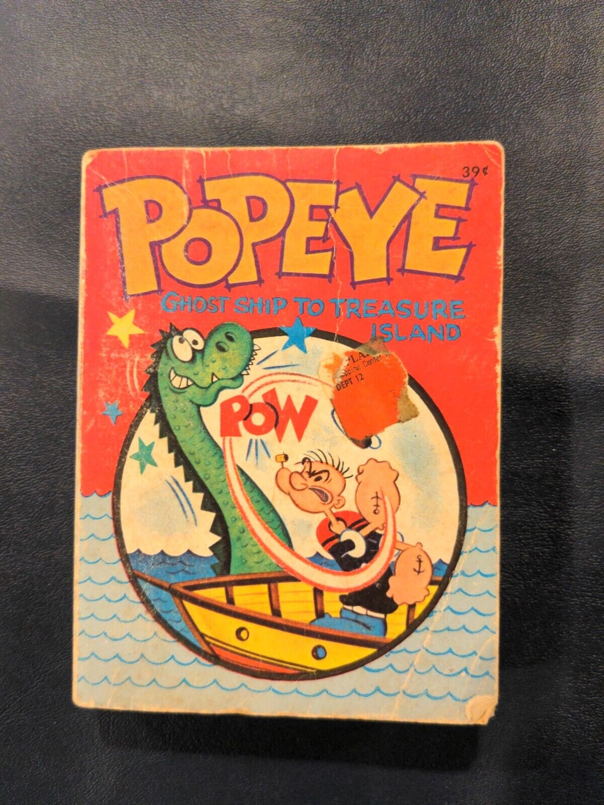 POPEYE GHOST SHIP TO  TREASURE ISLAND  Whitman BIG Little Book Copyright 1967