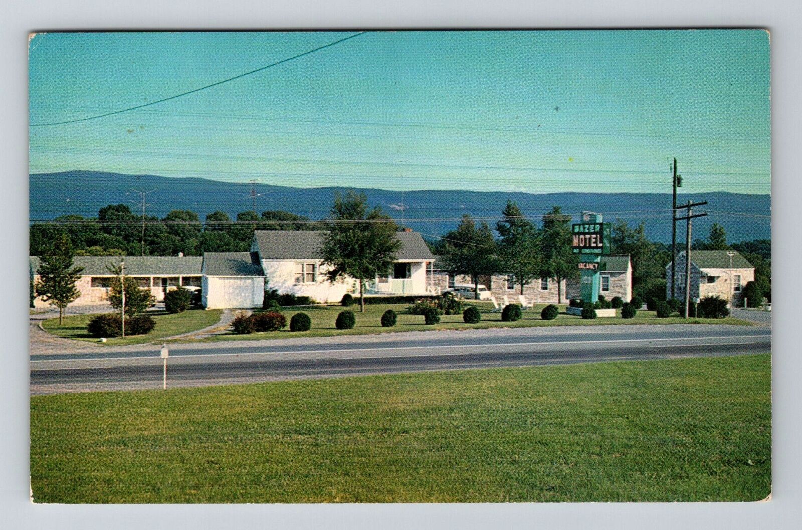 Strasburg VA-Virginia, Mazer Motel, Advertisement, Vintage Postcard