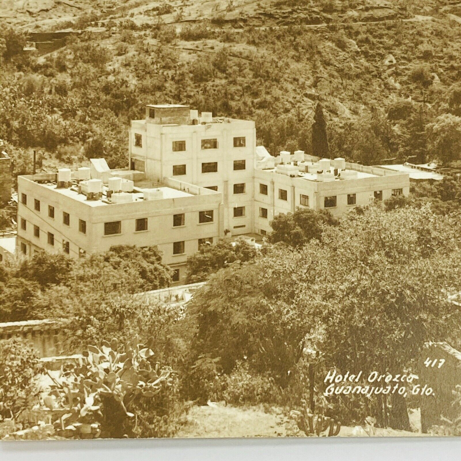 RPPC Hotel Orozco Guanajuato Mexico Mountain Building Postcard