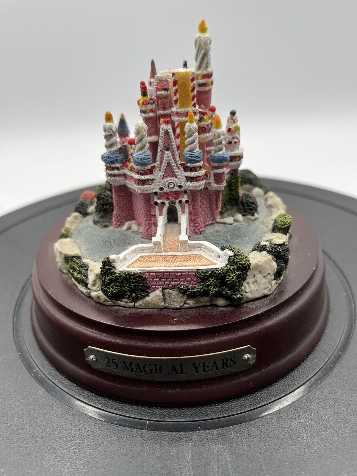 RARE Disney World Cinderella\'s Castle Figurine 25 Magical Years 1971-1997- READ