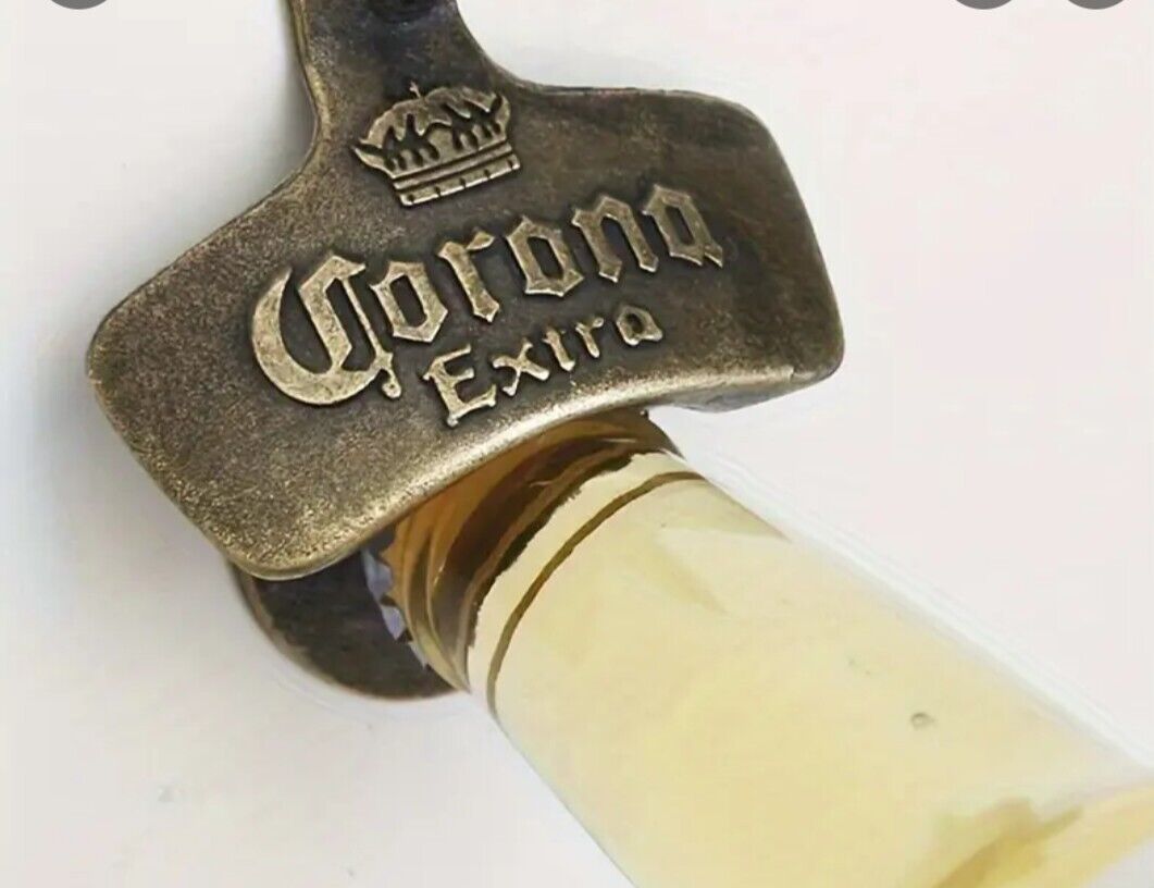 Corona Extra Beer Wall Mount Bottle Opener Man Cave Gift Decor