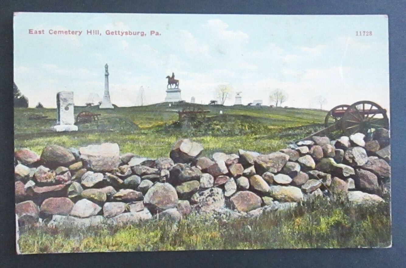 East Cemetery Hill Gettysburg PA Unposted DB Postcard